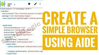 Create Simple Browser using Aide Aide tutorial screenshot 5