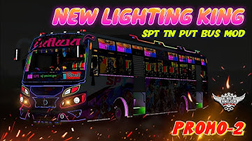 New SPT Lighting Tn Pvt Bus Mod|Promo-2|Bussid #rsgamingupdates#bussid#bus#mod#bussimulatorindonesia