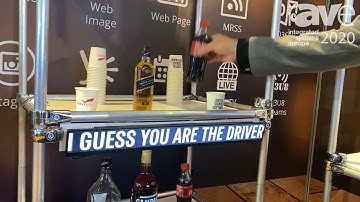 ISE 2020: NoviSign Demos IOT Retail Screens with RFID sensors in German