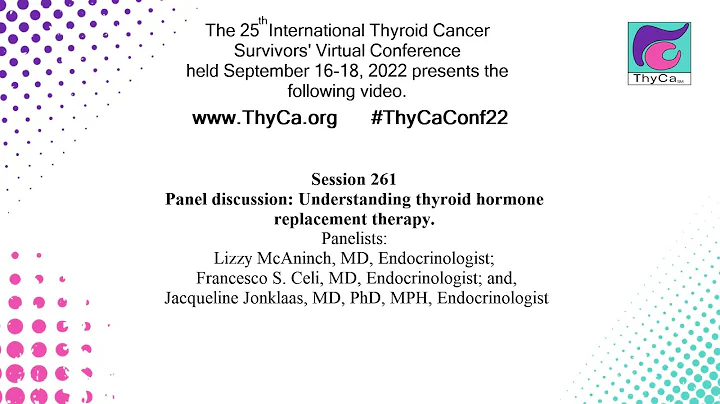Panel discussion: Understanding thyroid hormone re...