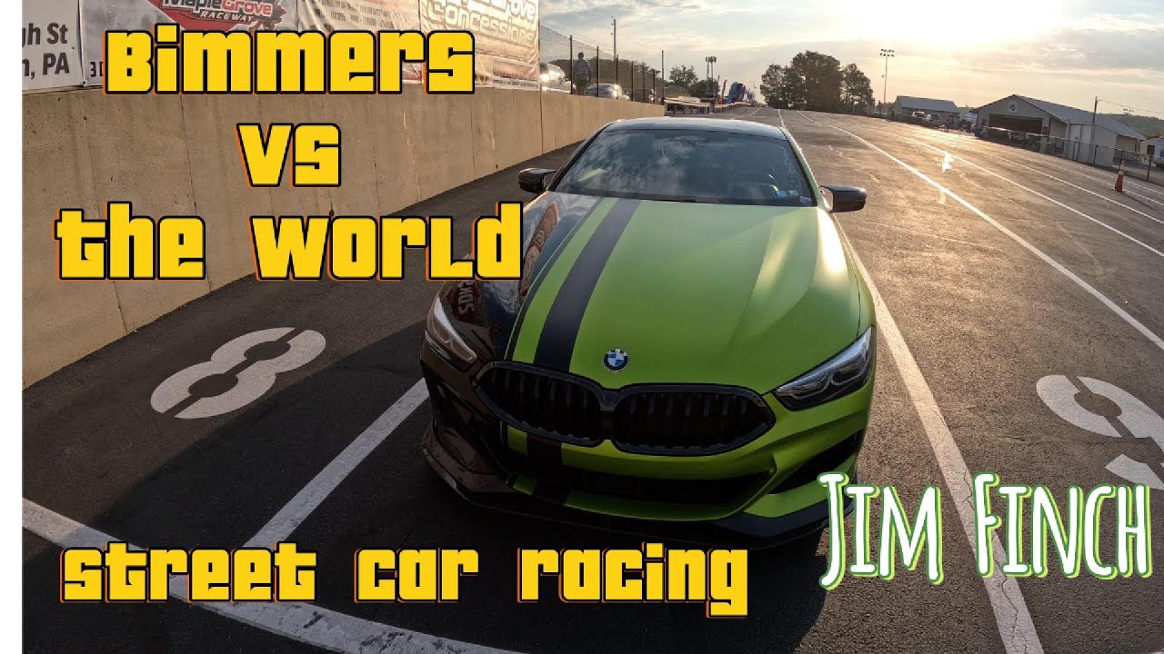 Modified BMW street cars racing 