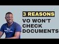 VO didn&#39;t Check any of my documents but denied me. Why?