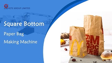 Double Layer Square Bottom Carry Take Away Paper Bag Making Machine丨Paper Bag Machine