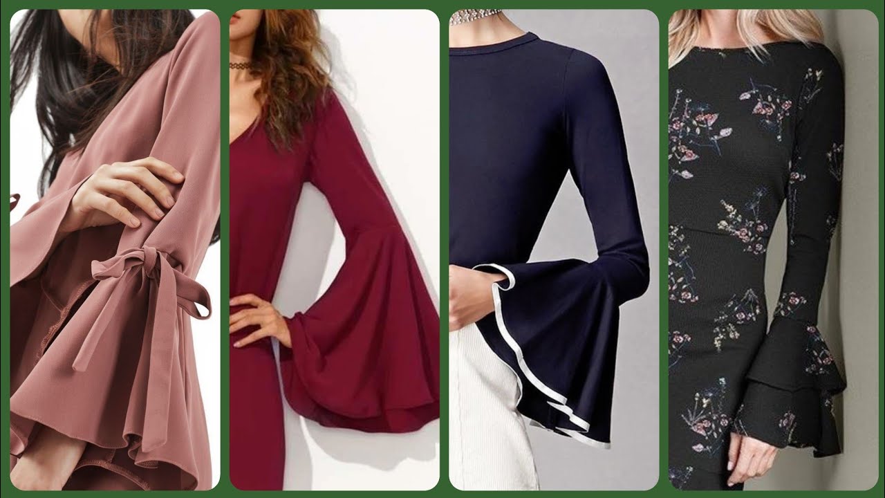 latest new arrival (2020) full length sleeves designs for tunic tops and blouses - ruffles sleeves