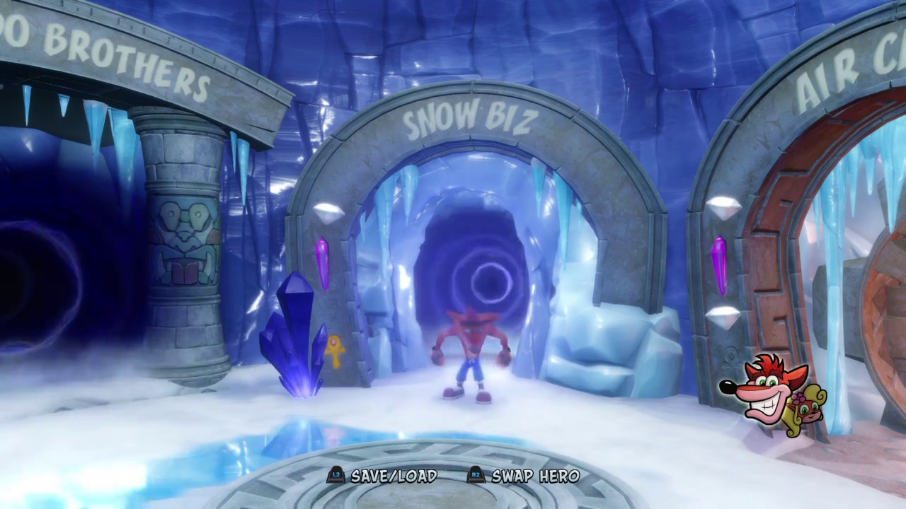 Crash Bandicoot N. Sane Trilogy Crash Bandicoot 2 Cortex Strikes Back (Snow Biz)(Gold Relic