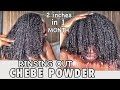 RINSING OUT 1 MONTH OF CHEBE POWDER AND KARKAR OIL From My Hair