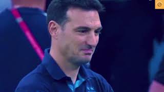 SCALONI DECIDED NOT TO CRY, BUT....