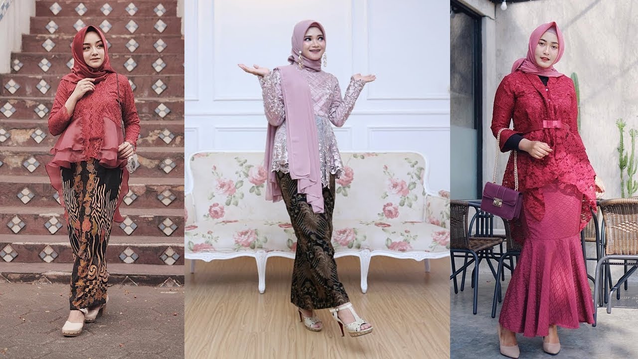 34 Model  Baju  Kebaya Brokat  Pesta  Terbaru  di Tahun 2021  