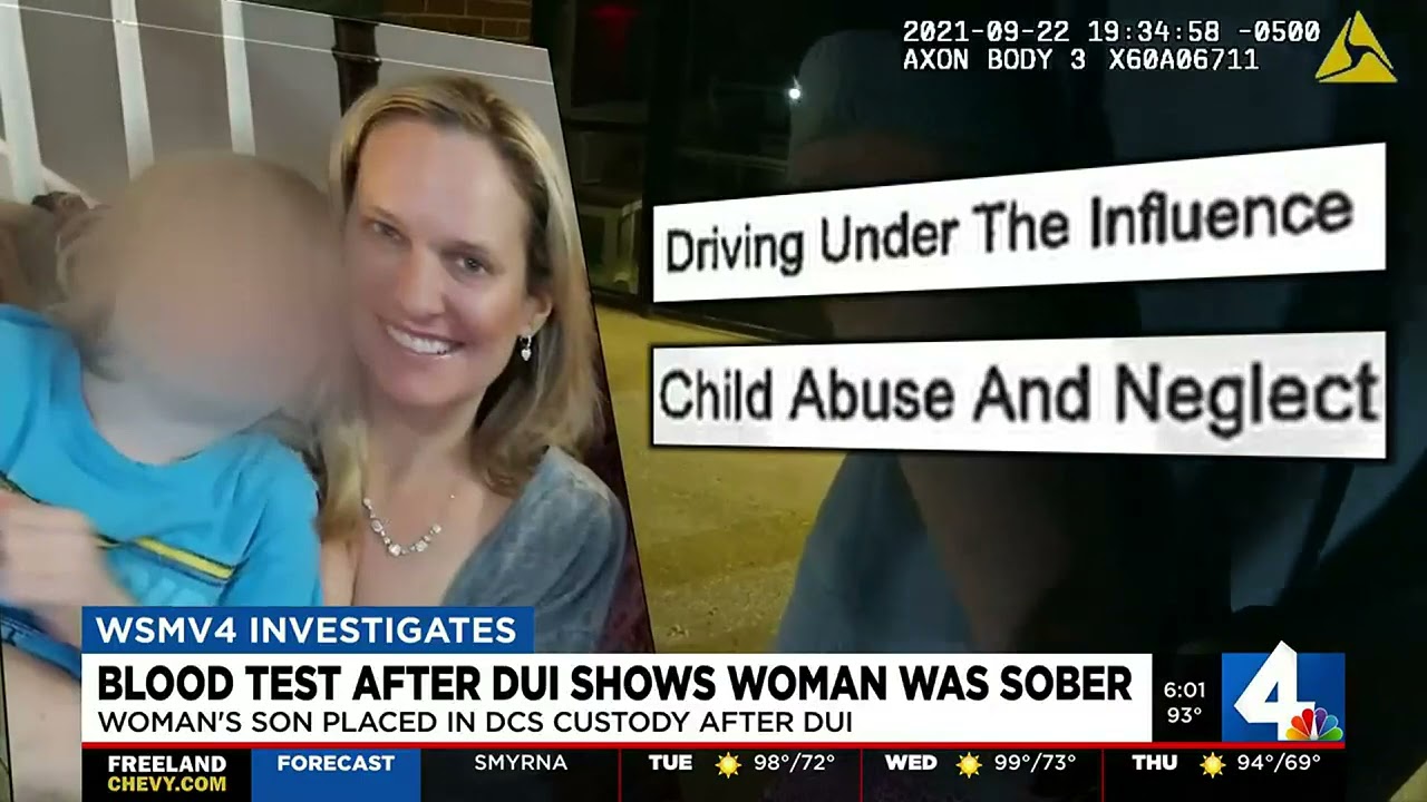 Blood test shows woman charged with DUI/felony child neglect was sober at time of arrest