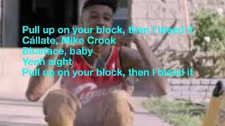 Blueface -Bleed it Lyrics /letra