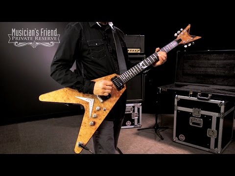 Dean USA V Burled/Spalted Maple Electric Guitar - YouTube