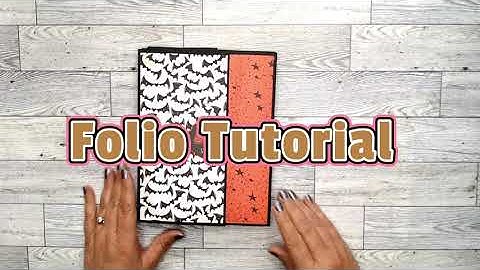 Simple DIY Folio Tutorial including adding pattern paper