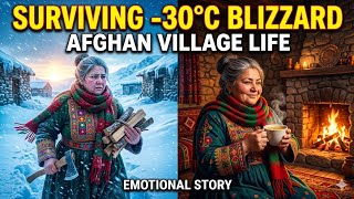Surviving a -30°C Blizzard: Cozy Village Life &amp; Traditional Cooking ASMR