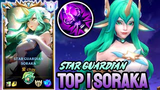 WILD RIFT STAR GUARDIAN SORAKA - TOP 1 SORAKA GAMEPLAY - SOVEREIGN RANKED