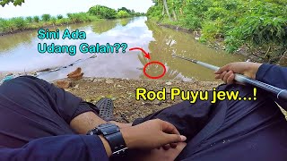 Pole Fishing - Pancing Ikan Keli Padang dapat Udang Galah Lucky!