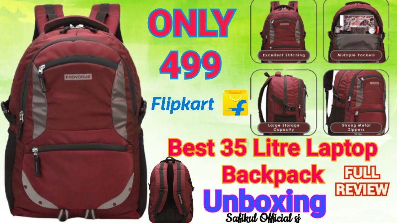 PROVOGUE PR-7810-BLACK Stylish Multipurpose Laptop Bag With Rain Cover For  Men And Women 35 L Laptop Backpack BLACK - Price in India | Flipkart.com