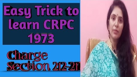 Charge under CRPC!!Section 212-217!! Error!Omission!Alteration in Charge!!Kiran Chauhan