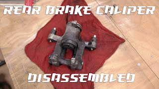 Honda Civic 10th Gen 2016 - 2021 rear brake caliper disassembly