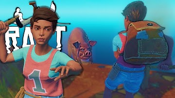 [16] LOOT PARADISE! Backpack and Metal Detector! (Raft Multiplayer Gameplay)