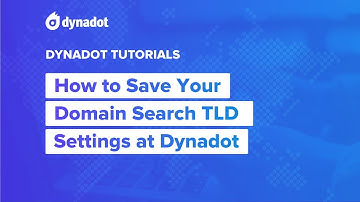 How to Save Your Domain Search TLD Settings at Dynadot