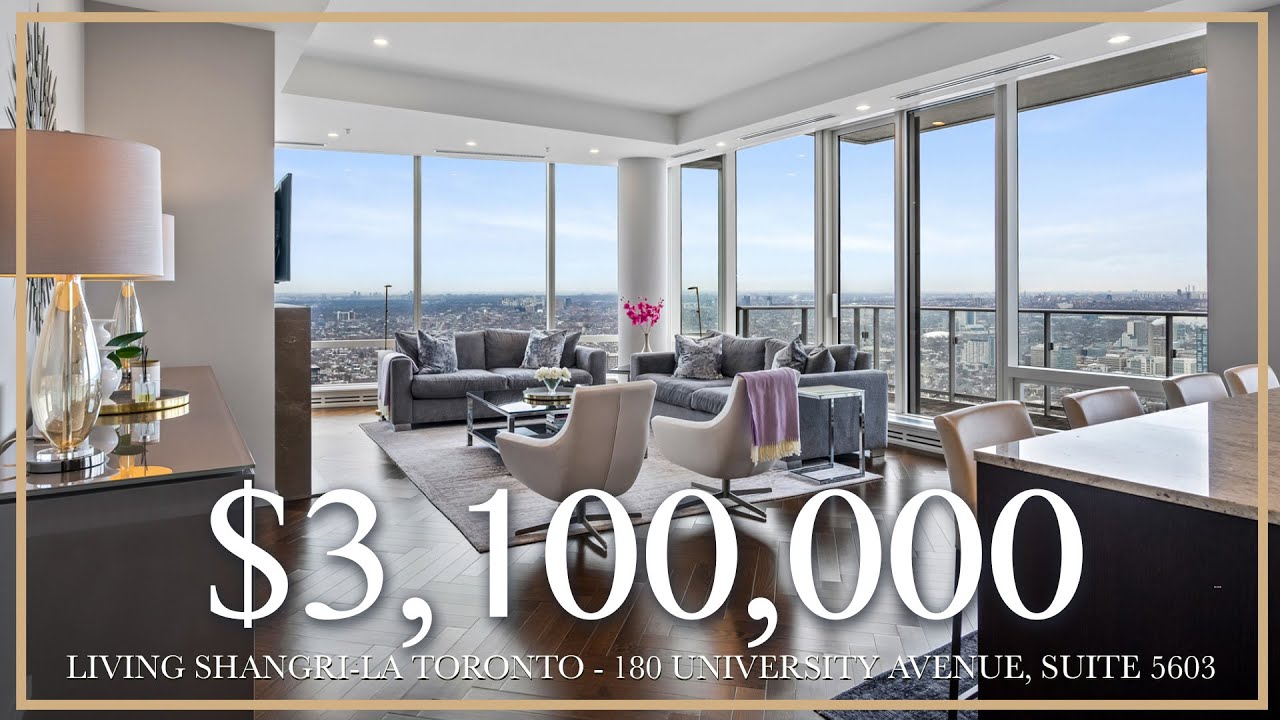 $3,100,000 - Living Shangri-La Toronto - 180 University Avenue, Suite 5603