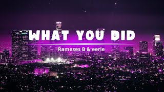 Rameses B \u0026 eerie - What You Did (Music Lyrics)