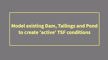 Modelling a side valley dam using Muk3D|Tailings+