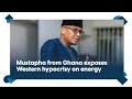 #NSS2024: Mustapha from Ghana exposes Western hypocrisy on energy and CO2 emissions