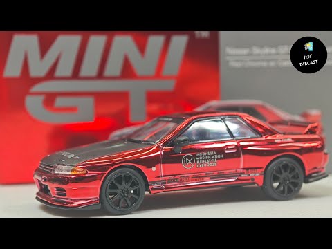 Nissan Skyline GT-R R32 Top Secret Red Chrome IMX 2025 by Mini GT