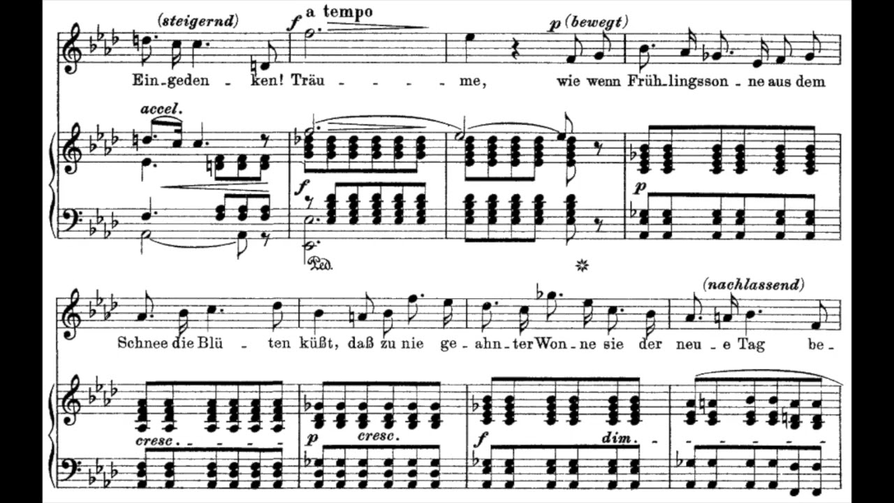 BEST VERSION: Lauritz Melchior - Wagner: Träume (1923) [score]