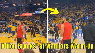 Dillon Brooks Shocking Move at Warriors Warm-Up Ends in Disaster! @BallerEsports