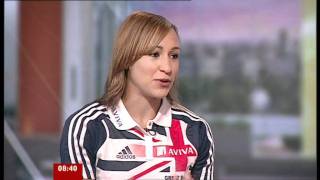 Jessica Ennis on BBC Breakfast 07.07.11