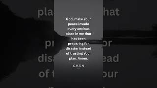 Stop rehearsing the disaster. Start trusting the plan. 🙏 #godspeace #peace #faith #god #godisgood
