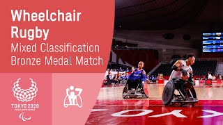 Wheelchair Rugby Bronze Medal Game | Day 5 | Tokyo 2020 Paralympic Games