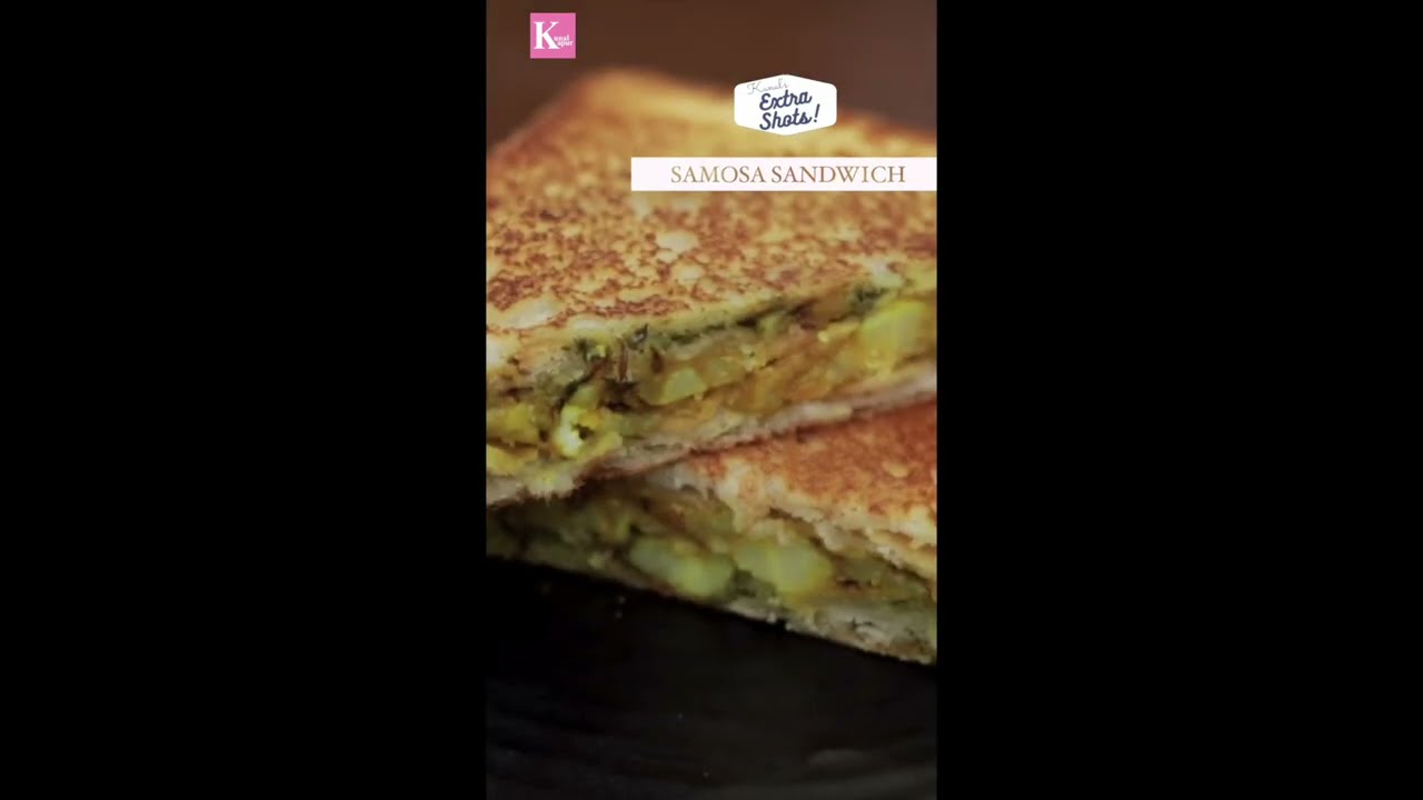 घर पे बनाये आसान समोसा सैंडविच - Chef Kunal Kapur #Shorts #YouTubeShorts #StreetStyleSamosaSandwich