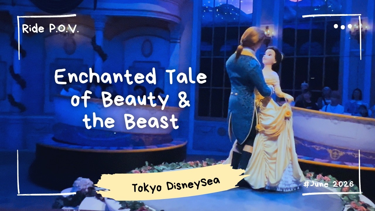 Beauty and the Beast Enchanted Tale 🥀 Full Experience 4K | Queue