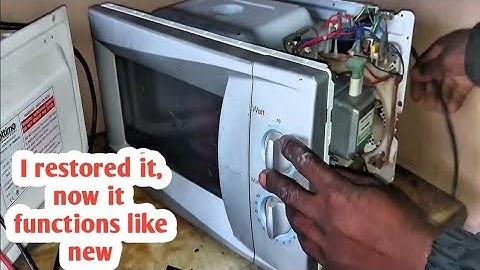 How i successfully restored a damaged microwave with another microwave parts