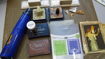 Le Romantique Mini Album Tutorial 1- Vintage Photo Frame w Embossing