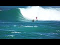 Latest sunset beach big surf  4k