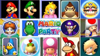 Evolution Of All Characters In Mario Party Games (Select Screen) [1998-2018]