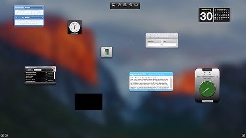 Get Dashboard Back OS X El Capitan
