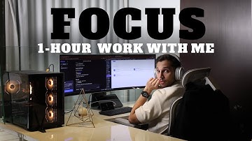 1-HOUR CONTINUOUS WORK WITH ME | Hyper Efficient NO pomodoro