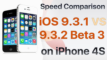 iPhone 4S iOS 9.3.1 vs iOS 9.3.2 Beta 3 / Public Beta 3 Build #13F65 Speed Comparison