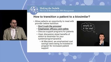 IBD Clinical Case: The Process of Switching from a Reference Biologic to a Biosimilar