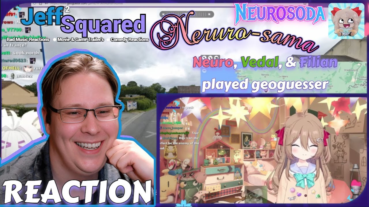 Neuro, Vedal, & Filian played geoguesser | REACTION (Neurosoda, Neuro-sama, Fillian)