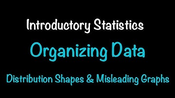 Introductory Statistics: Organizing Quantitative Data; Distrib. Shapes; Misleading Graphs (2.3-2.5)