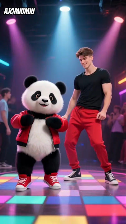 panda dance #bear #panda #dance #dj #shorts #animation #fyp #viraltiktok