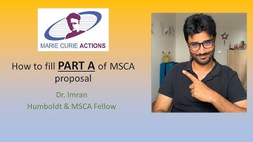 MSCA Proposal PART A: How to fill the form A