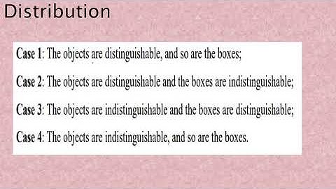 Distribution || MCS-013 (DISCRETE MATHEMATICS)BLOCK-2( BASIC COMBINATORICS) UNIT-7