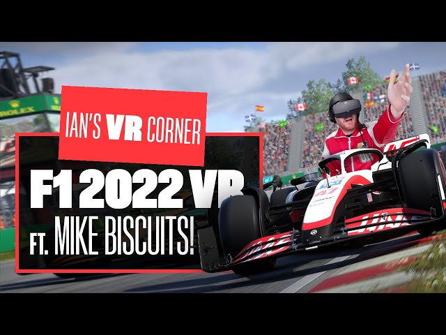 F1 22 VR review: Great virtual reality racing with a disastrous interface